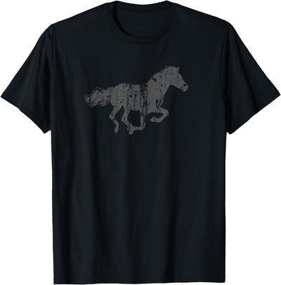 Horse Vintage Styles Horse Vintage Design - Horse Print T-Shirt Small