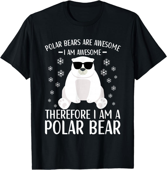Polar Bears Accessories for Men Women & Kids Polar Bear Quote Cool Polar Bears Apparel for Kids T-Shirt - Black