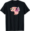 RWS235 When Pigs Fly, Flying Pig T-shirt T-Shirt - Black