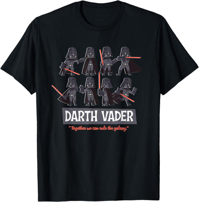 Star Wars Darth Vader Poses Together We Can Rule the Galaxy T-Shirt