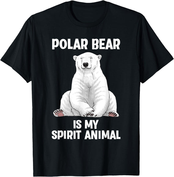 Polar Bear Gift Polar Bear Accessories & Stuff Cool Polar Bear Art For Men Women Kids Polar Bear Lover T-Shirt - Black