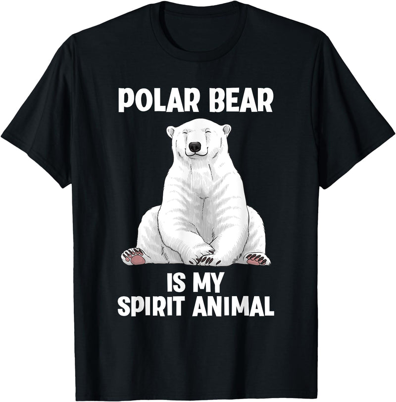 Polar Bear Gift Polar Bear Accessories & Stuff Cool Polar Bear Art For Men Women Kids Polar Bear Lover T-Shirt - Black