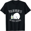 UAB KIDKIS Polar Bear Is My Ghost Animal Funny Gift T-Shirt - Black