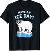 Christmas Happy Fam2024 Funny Polar Bear Have An Ice Day Snow Boys Girls Kids T-Shirt - Black