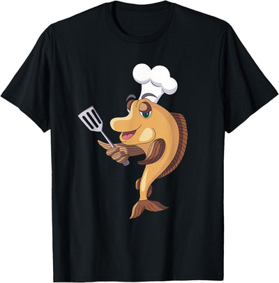 Fish Chef Fishing and Cooking T-Shirt