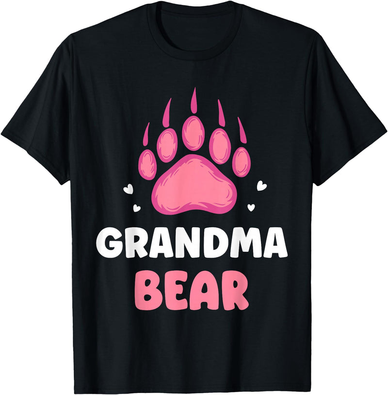 Humor Bears Costume Wild Bear Granny Grandma Bear Animal Lover Pun Bears Bear Grandmother Nan T-Shirt - Black