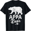 Appa Bear Fathers Day T-Shirt Funny Appa Bear Father's Day Shirt T-Shirt - Black
