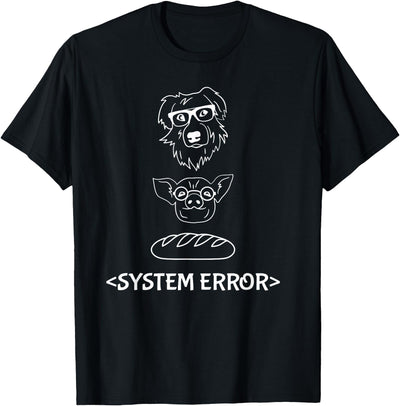 Dog Pig Loaf of Bread System Error Monchi the Pug Robot T-Shirt