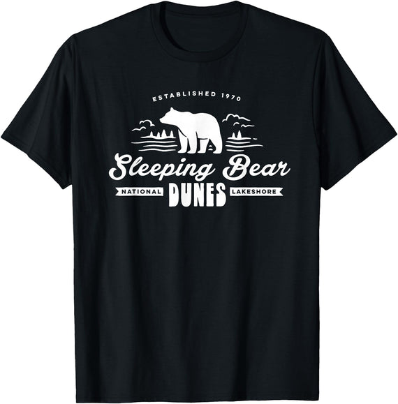EHS Sleeping Bear Dunes Michigan National Park Souvenir T-Shirt - Black