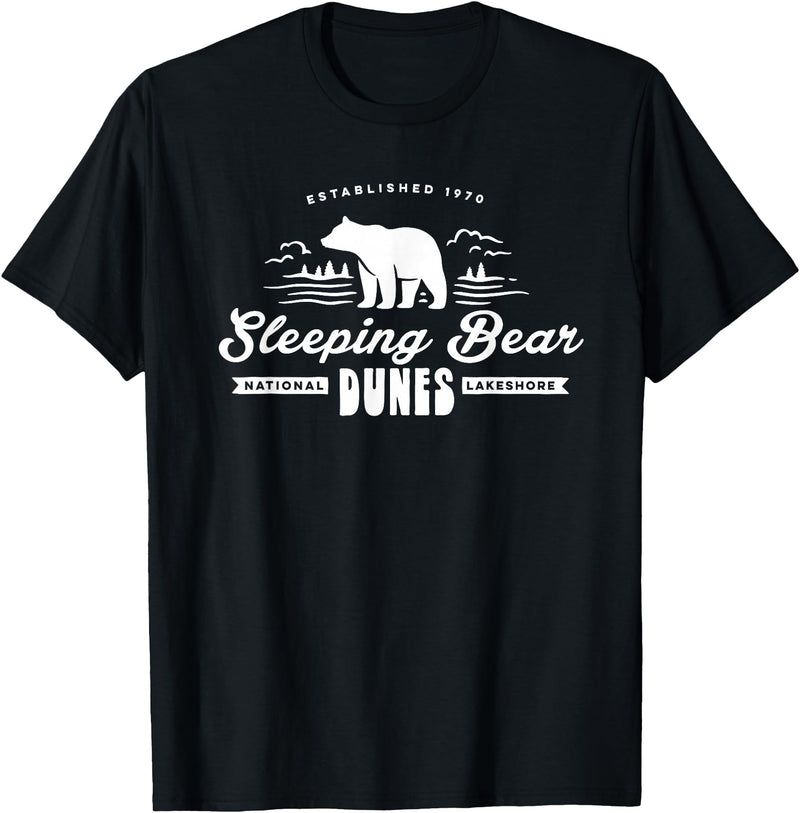 EHS Sleeping Bear Dunes Michigan National Park Souvenir T-Shirt - Black