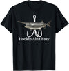 T-shirts 4You Paddlefish Hookin Ain't Easy fishing shirt T-Shirt - Black