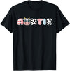 Cow Matching Family Outfit Costume Apparel Auntie Girl Birthday Matching Family Cow Farm Animal Aunt T-Shirt - Black