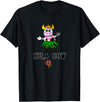 FUN DANCING ANIMALS GIFT T-SHIRTS Hawaiian Hula Dancing Cow, Funny Gift T Shirt, Dk T-Shirt - Black