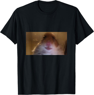 Funny Dank Meme Hamster Staring Front Camera Internet Gift T-Shirt