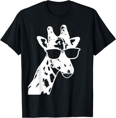 Giraffe with Sunglasses Funny Gift T-Shirt