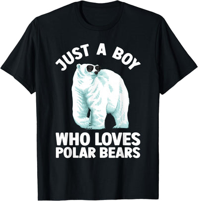 Cute Polar Bear Design For Men Boys Arctic Polar Bear Lover T-Shirt