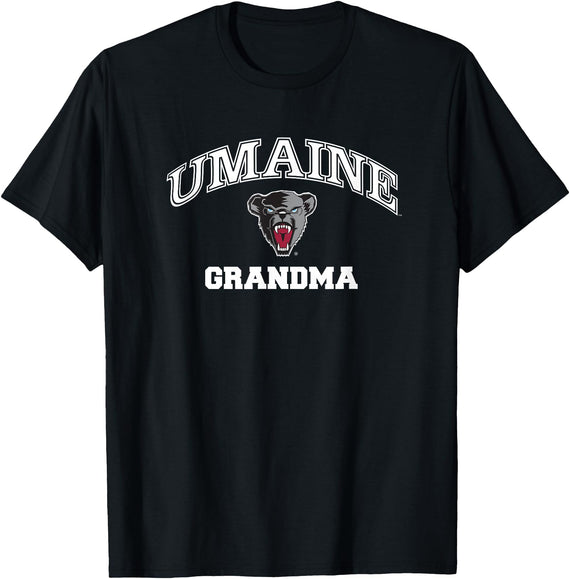 Campus Lab University of Maine Black Bears Grandma T-Shirt - Black