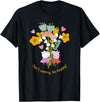 Peppa Pig Don't Worry Be Happy Floral Logo T-Shirt - Black