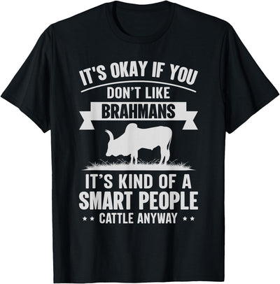 Rancher Smart People Cattle Farmer Cow Breeds Brahmans T-Shirt