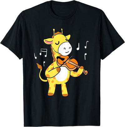 Giraffe Playing Violin T-Shirt