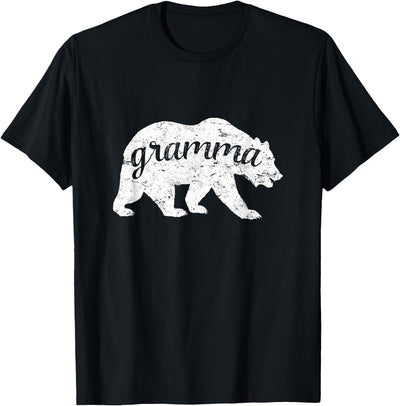 Gramma Bear Distressed Design T-Shirt