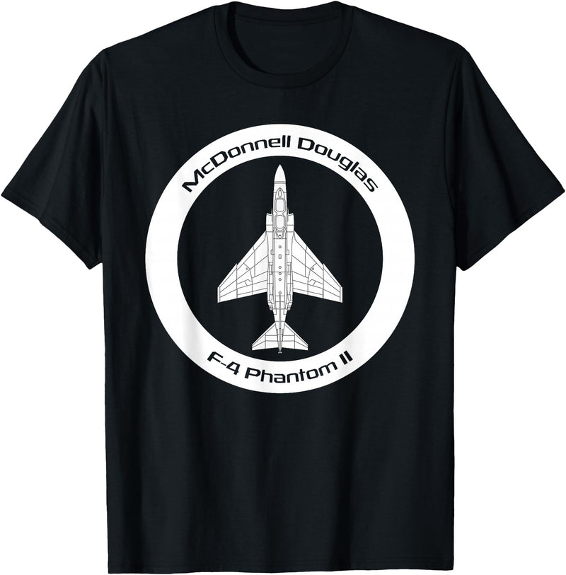 Bear Cave Designs - USA McDonnell Douglas F-4 Phantom II T-Shirt - Black