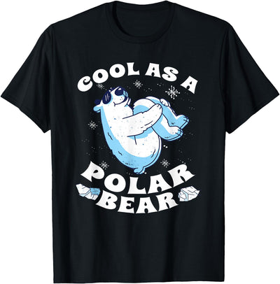 Cool Polar Bear Funny Arctic Animal Lover T-Shirt