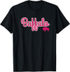 Buffalo NY Designs Buffalo NY Pink Color Logo, Buffalo Pride T-Shirt - Black
