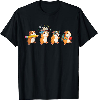 Funny Guinea Pig Back to School Teacher Student T-Shirt