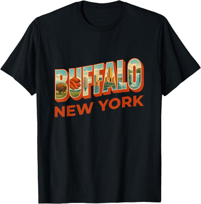 Vintage Family Matching Women Kids Buffalo New York Famous T-Shirt