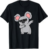 Funny Koala Lover Gifts Koala Bear Lover Cute Dabbing Koala T-Shirt - Black