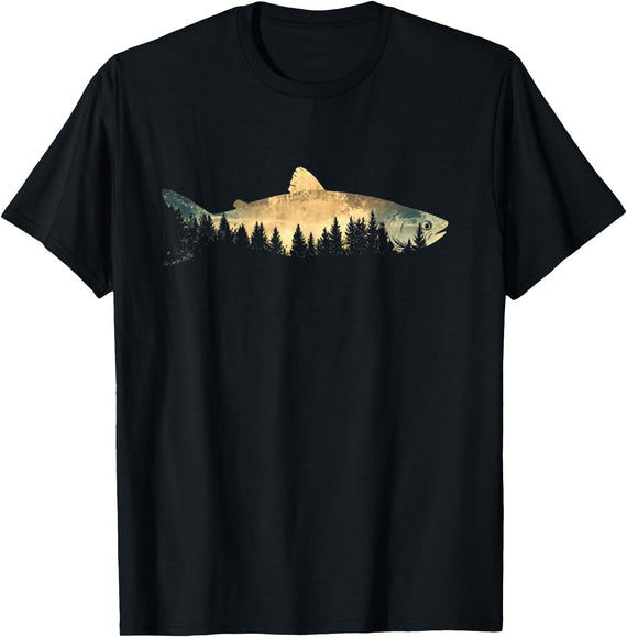Funny Family Fisher & Fisherman Co. Fishing Outdoor Forest Nature Men Women Wildlife Fisherman T-Shirt - Black