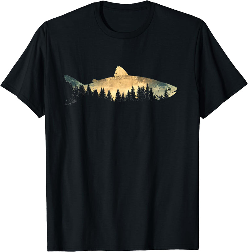 Funny Family Fisher & Fisherman Co. Fishing Outdoor Forest Nature Men Women Wildlife Fisherman T-Shirt - Black