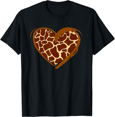 Heart Giraffe Pattern for Giraffe Lover T-Shirt