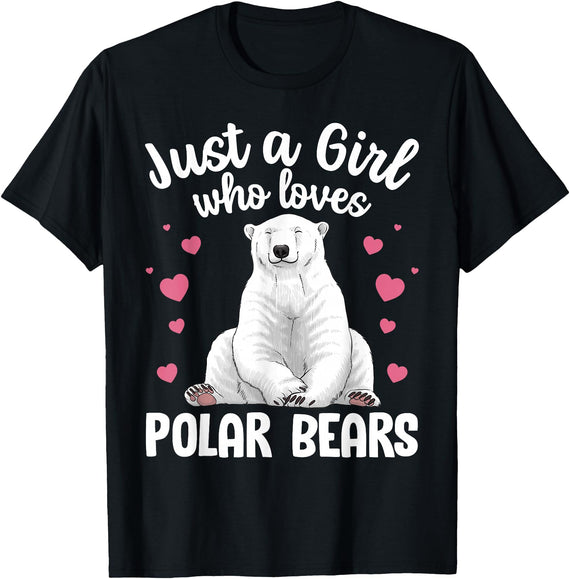 Polar Bear Gift Polar Bear Accessories & Stuff Best Polar Bear Design For Men Women Arctic Polar Bear Lover T-Shirt - Black