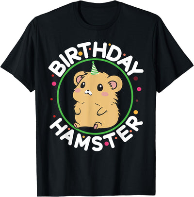 Unisex-Kids Hamster Birthday Party Birthday Hamster T-Shirt