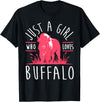 Bison Lover Gifts Wildlife I Bison Natural Reserve Girl Buffalo Lover I Women Bison Fan I Daughter Buffalo T-Shirt - Black