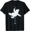 Fun Polar Bear Lover Humor Bear Dancer Stylish Tee Funny Polar Bear Pole Dancer Animal Cute Cool Dancing Joke T-Shirt - Black