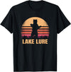 Lake Lure North Carolina Vintage NC Retro 80s Co. Lake Lure North Carolina Vintage Bear NC Distressed 80s T-Shirt - Black
