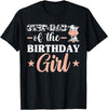 Farm Birthday Girl Decorations & Supplies Step-Dad Of The Birthday Girl Shirt, Cow Family Matching T-Shirt - Black