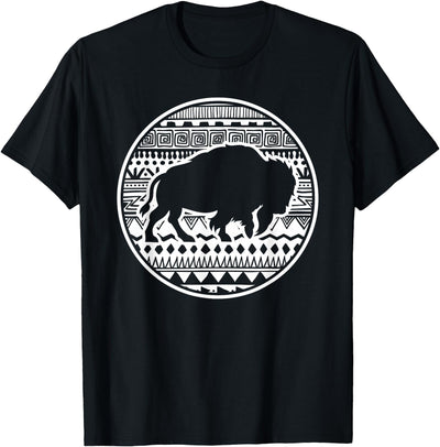 Cow American Bison Animal Lover Vintage Tribal Buffalo T-Shirt