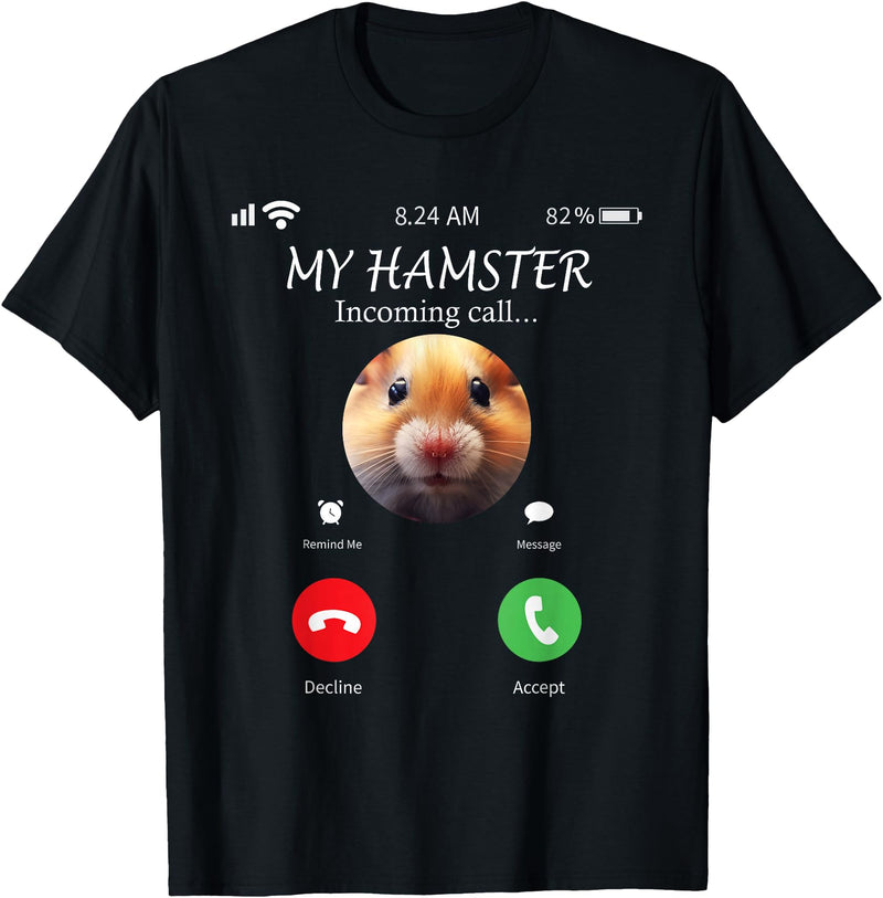 Funny Hamster Meme T-Shirt - Black
