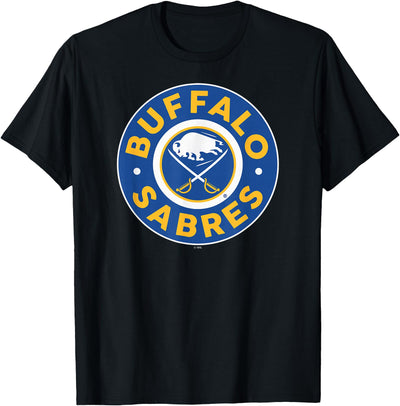 Cow Buffalo Sabres Symbol Black Officially T-Shirt