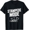 Fraxoweb Stampede Mode Buffalo for Animal Lovers T-Shirt - Black