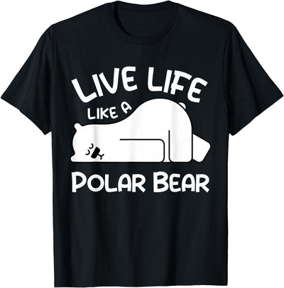 Kids Polar Bear Design Kids Polar Bear Stuff | Live Life Like a Polar Bear T-Shirt