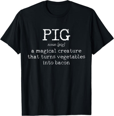 We Love Bacon Pig Definition Chef Funny Gift T-Shirt