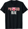 Funny Gay Leather Lover Men's Oink Pig Play Gay Daddy & Pig Boy Bear Gay Fetish LGBTQ Pride T-Shirt - Black