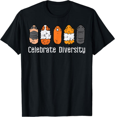 Guinea Pig Breeds Celebrate Diversity Cavy Men Women Kids T-Shirt