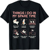Things I Do in My Spare Time Bunny Rabbit T-Shirt in Black