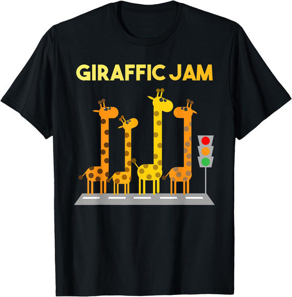 Giraffe Gift For Giraffe Lover Accessories & Stuff Cute Giraffe Design for Men Women Adult Safari Giraffe Lover T-Shirt - Black